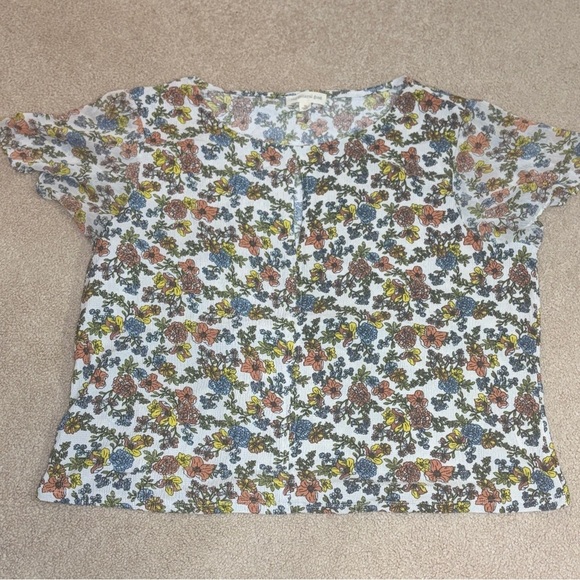 The General Good Floral Keyhole Blouse | Size XL | NWOT - Picture 2 of 7
